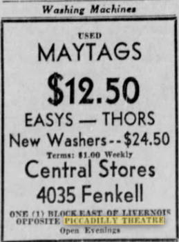Piccadilly Theatre - 1935 Ad Mentioning Theater (newer photo)